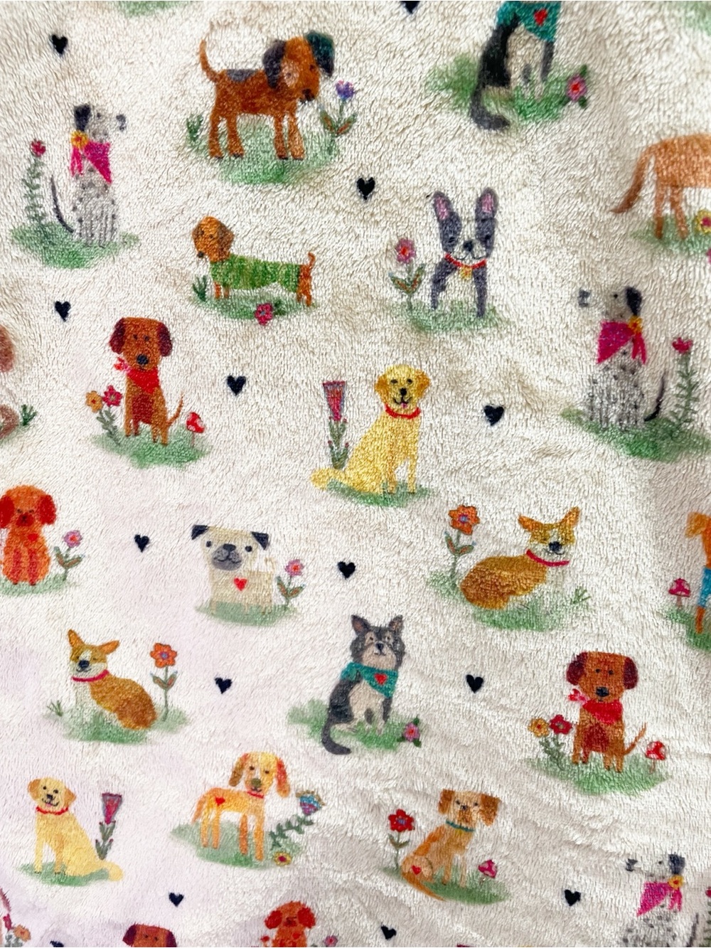 Natural Life Dog Park One Piece Pajamas Large Plush Fleece Dog Print Jumpsuit - Picture 11 of 15
